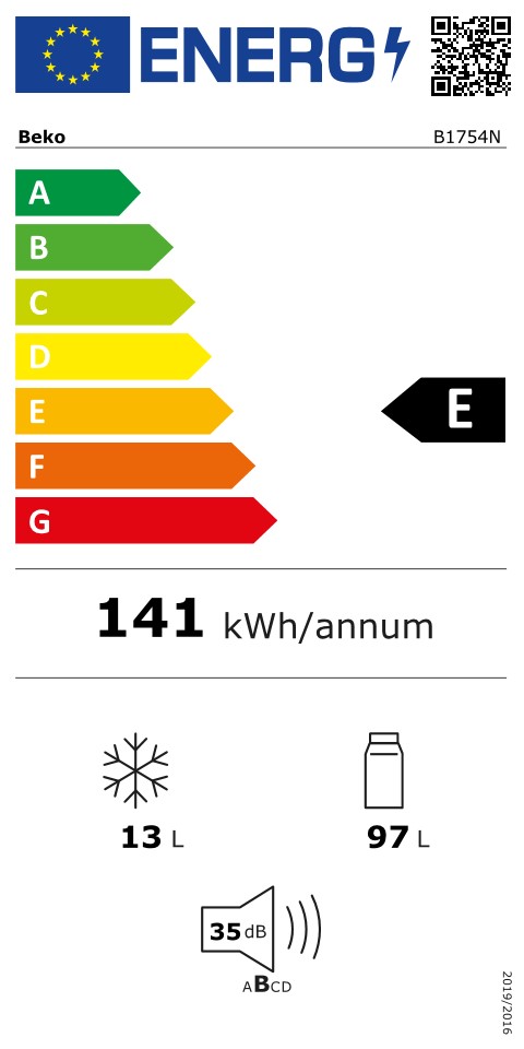 Energielabel B1754N